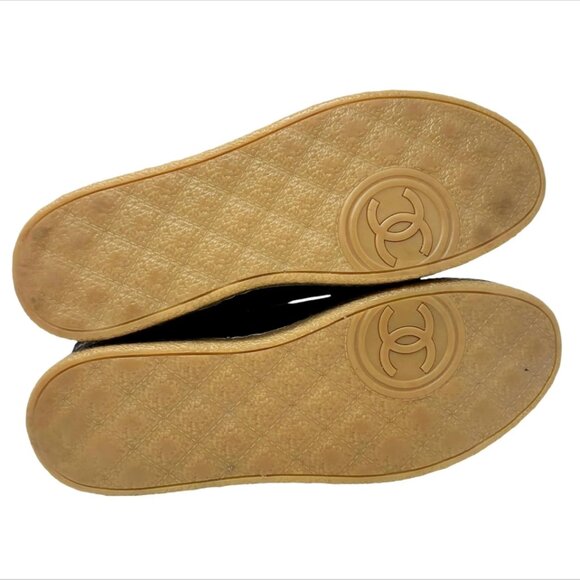 CHANEL Vintage CC Mark Logo Mid Calf Boots #39.5 Stitch Dark Brown [103867] - Picture 7 of 10